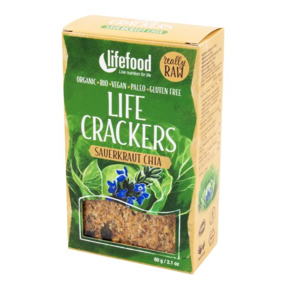 Life Crackers vegetables organic raw 90 g   LIFEFOOD