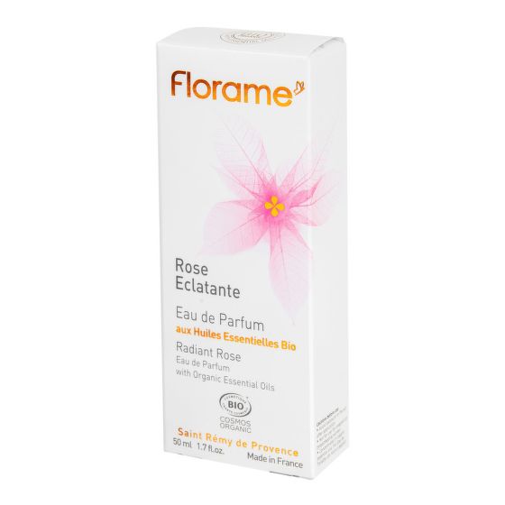 Natural perfume water ROSE ECLATANTE — Shining Rose 50 ml Organic  FLORAME