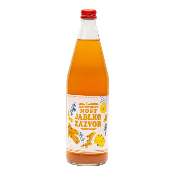 Apple juice/cider with ginger organic 750 ml   MOŠTÁRNA HOSTĚTÍN 