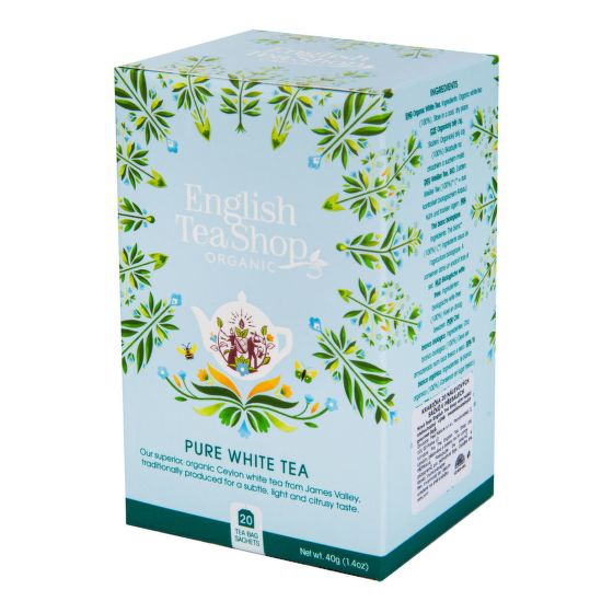 White tea organic 20 bags   ENGLISH TEA SHOP