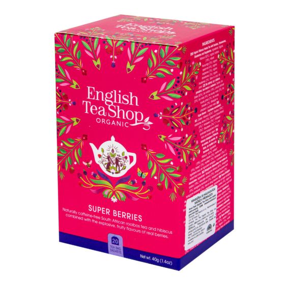 Super fruit tea organic 20 bags   ENGLISH TEA SHOP