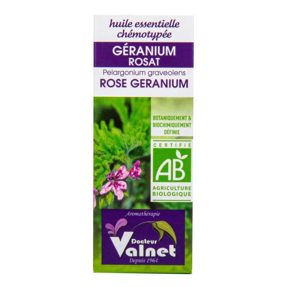 Essential oil Rose geranium organic 10 ml   DOCTEUR VALNET