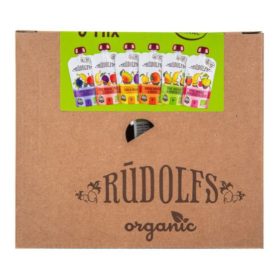Organic baby food set 6 pcs 660 g   RUDOLFS
