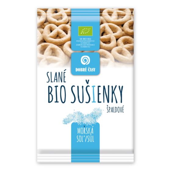 Spelled whole grain biscuits salted with sea salt organic 140 g   DOBRÉ ČASY