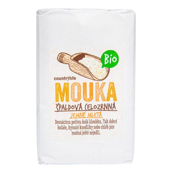 Spelt flour wholemeal fine organic 1 kg   COUNTRY LIFE