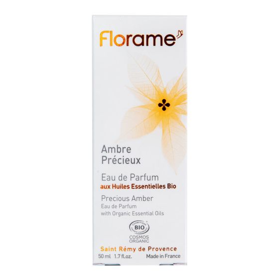 Natural perfume water AMBRE PRÉCIEUX — Precious Amber 50 ml Organic FLORAME