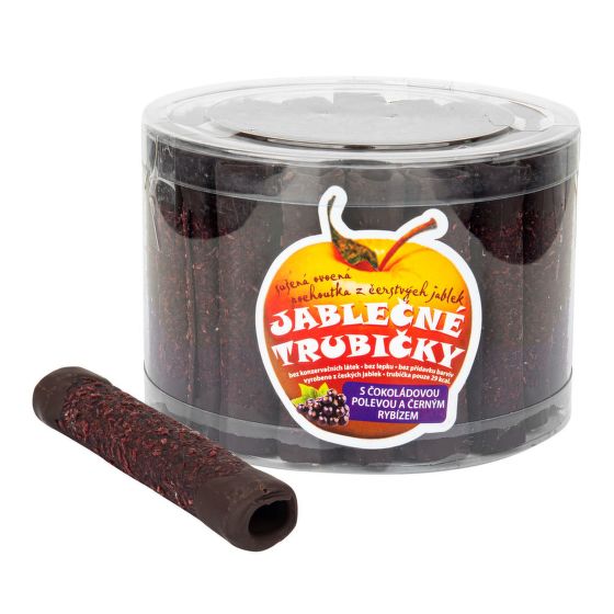 Tubes of apple cider with black currant and chocolate box 540 g   BIOPRODUKT JT