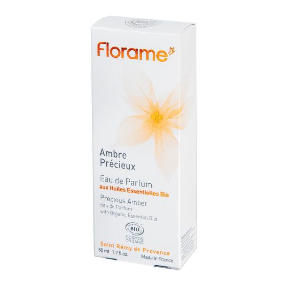 Natural perfume water AMBRE PRÉCIEUX — Precious Amber 50 ml Organic FLORAME