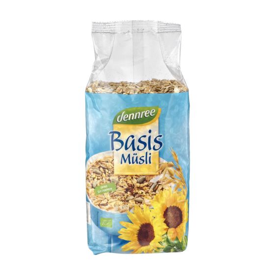 Müsli with sunflower seeds organic 750 g   DENNREE
