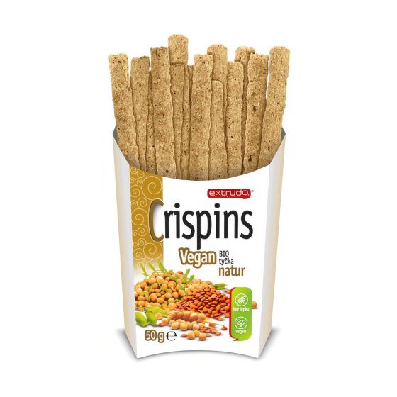 Crispins organic sticks Vegan natur 60 g   EXTRUDO