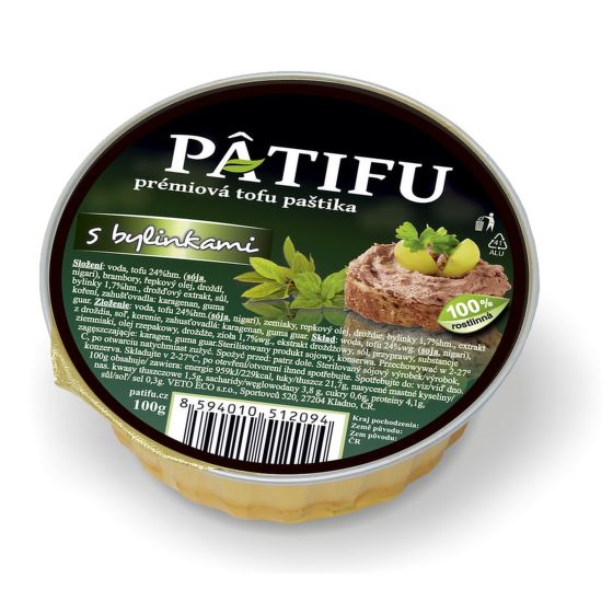 Pâté PATIFU with herbs 100 g   VETO ECO