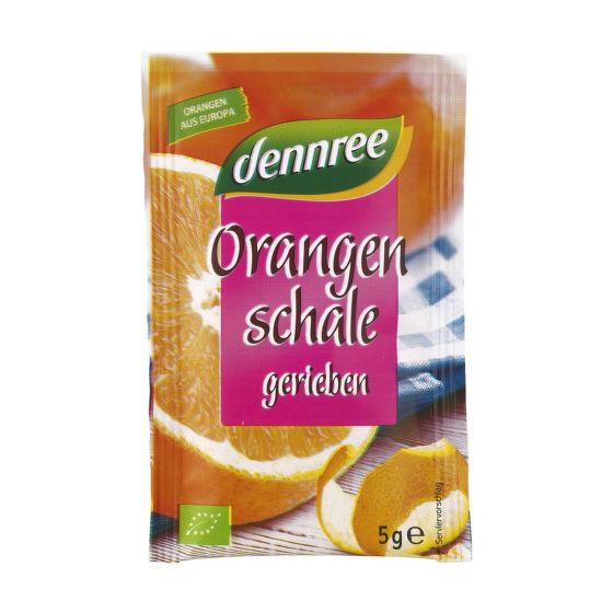 Grated orange peel organic 5 g   DENNREE