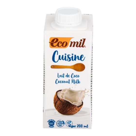 Coconut-Based Cream Alternative 7 % fat organic 200 ml   ECOMIL