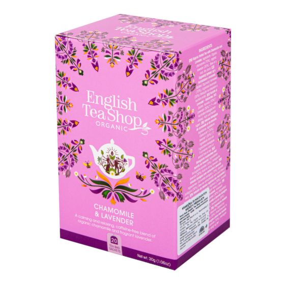 Chamomile tea and lavender organic 20 bags   ENGLISH TEA SHOP