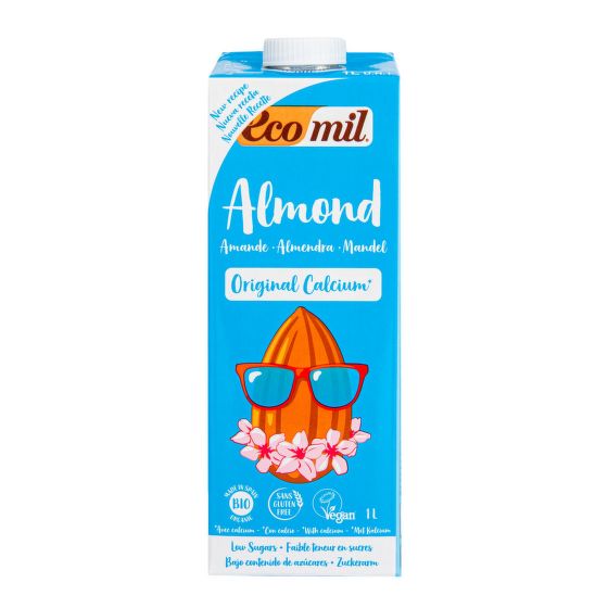 Sweet almond drink with calcium organic 1 l   ECOMIL
