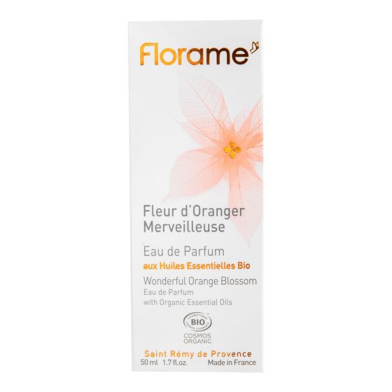 Natural perfume water FLEUR D'ORANGER MERVEILLEUS — Wonderful Orange Blossom 50 ml Organic FLORAME