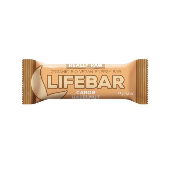 Lifebar carob bar with hazelnuts organic 47 g   LIFEFOOD