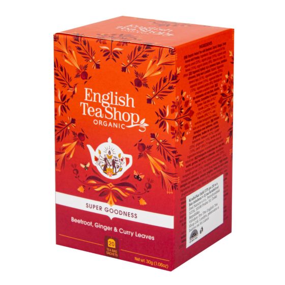 Beetroot tea with ginger and curry organic 20 bags   ENGLISH TEA SHOP