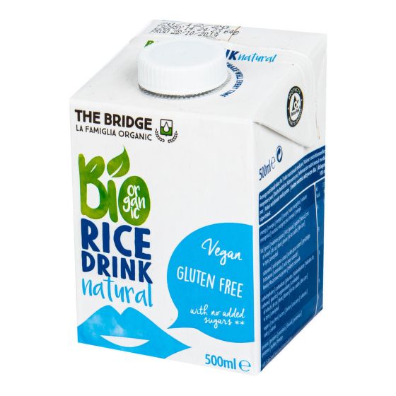 Rice drink organic 500 ml   THE BRIDGE