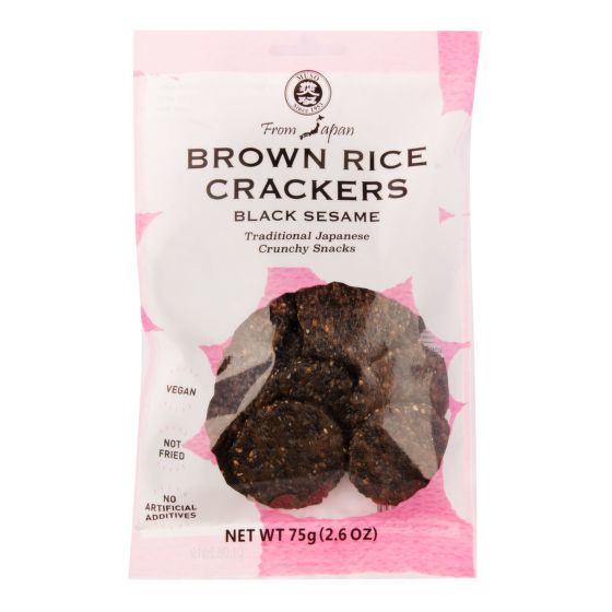 Wholemeal rice crackers with black sesame 75 g   MUSO