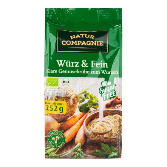 Bouillon vegetable bag organic 252 g   NATUR COMPAGNIE