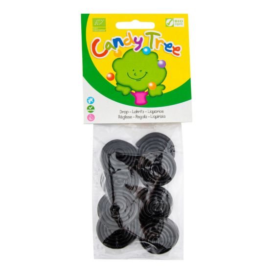 Licorice-flavored snails organic 100 g   CANDY TREE