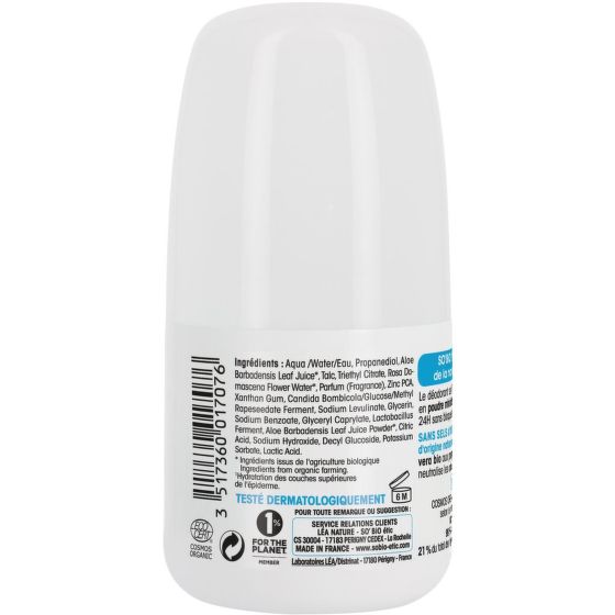Natural deodorant 24 h Tolerance + with aloe vera organic 50 ml   SO’BiO étic