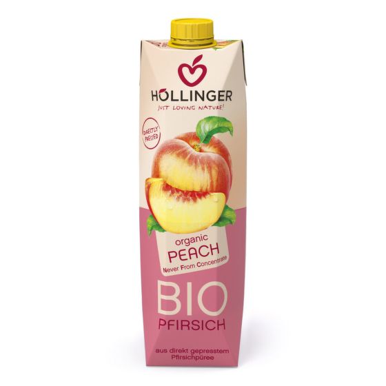 Peach juice organic 1 l   HOLLINGER