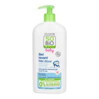 Washing gel for children - extra gentle for body and hair BABY organic 500 ml   SO'BiO étic