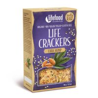 Organic Life hemp crackers with chia raw 90 g   LIFEFOOD