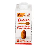 Almond cuisine cream sugar free organic 9 % fat 200 ml   ECOMIL 