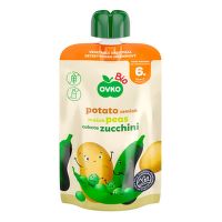 Baby food potatoes, peas, zucchini organic 90 g   OVKO
