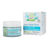 Gel-cream Aloe vera — hydration and freshness 24h — for normal to combination skin 50 ml Organic   SO’BiO étic